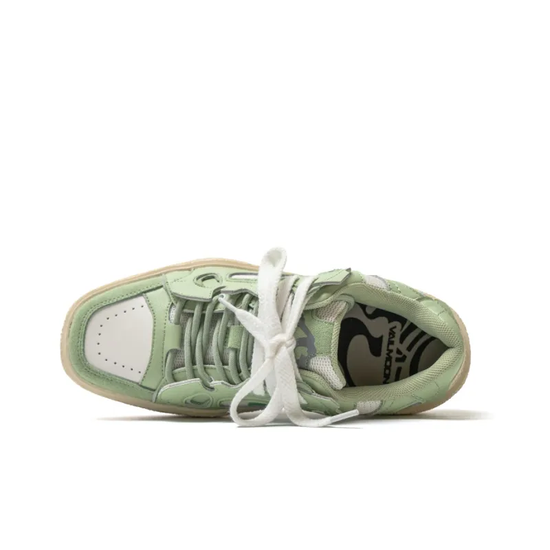 VAILMOON Fossil Collection 'Cloudy Jasmine' Stylish Skateboarding Shoes Unisex Avocado-4