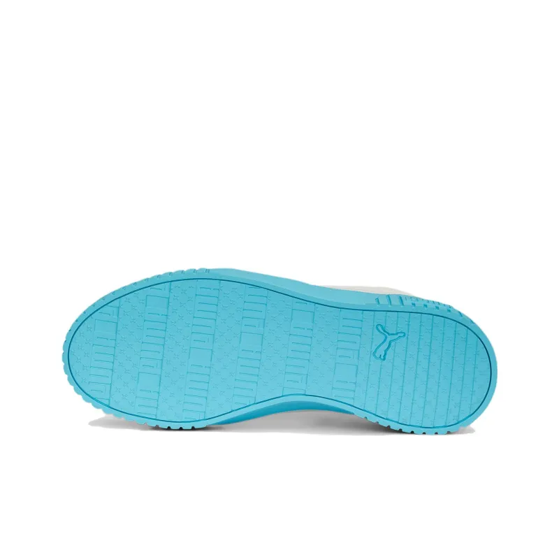 PUMA Carina 2.0 Yummy Anti Slip Wear Resistant Low Top Skateboard Shoes Women's White Blue-5
