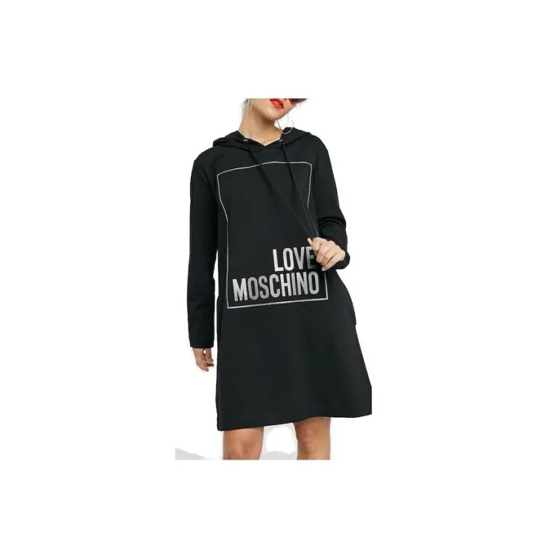 MOSCHINO Long Sleeved Dresses Women's Black-1