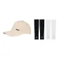 Beige Hats & Caps+Black White 2 Pack Cooling Arm Sleeves