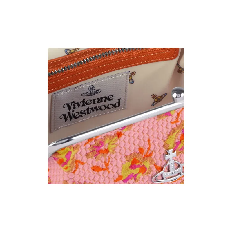 Vivienne Westwood Polyester Shoulder Bag, Crossbody Bag, Handbag Wallet Women's Pink-3