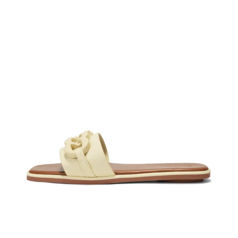 OMS Slide Slippers Women's Black/Beige-12