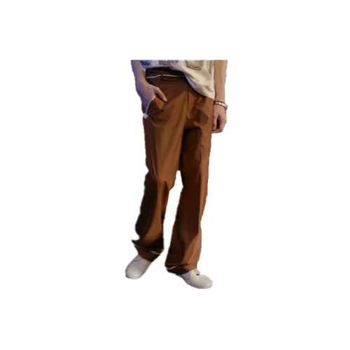 Umamiism Suit Trousers Men Brown