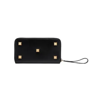 FERRAGAMO Cow Leather Wallet Regular Women's Black