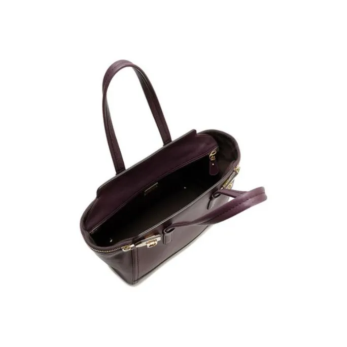FERRAGAMO Leather One Shoulder Handbags Regular Women's Burgundy-3