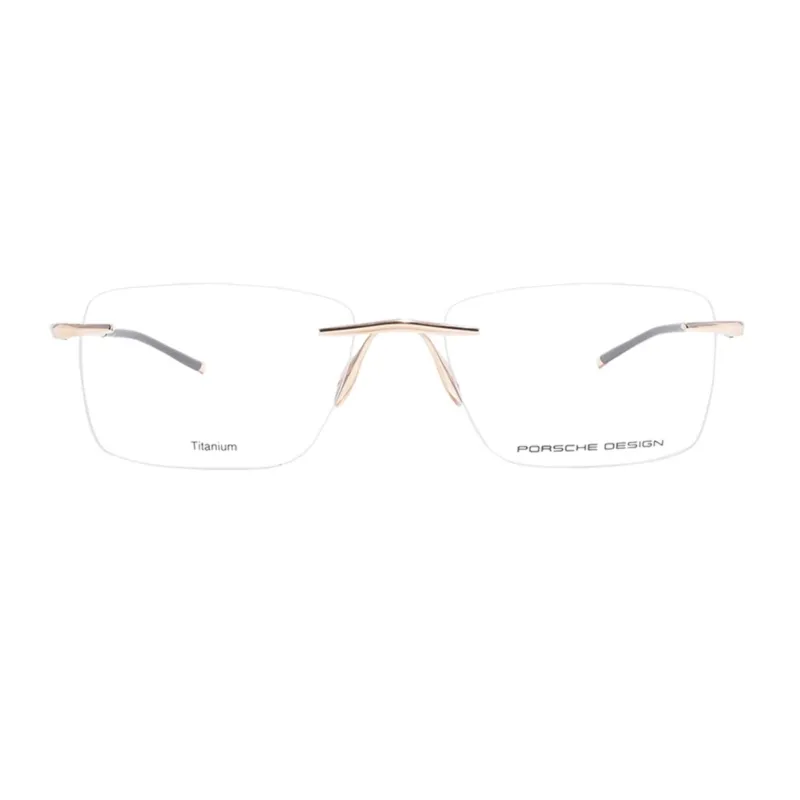 PORSCHE DESIGN Eyeglass Frames Men Gold-1