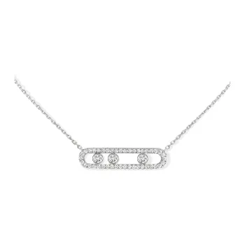 MESSIKA White Gold, Diamond Necklaces Women's Silver