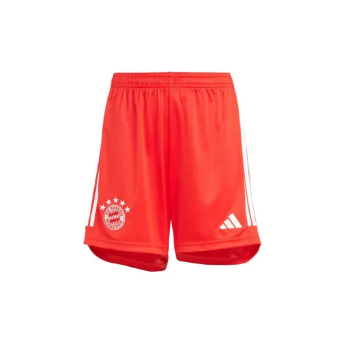 Adidas Bayern Munich Football Shorts Kids Red/White Color