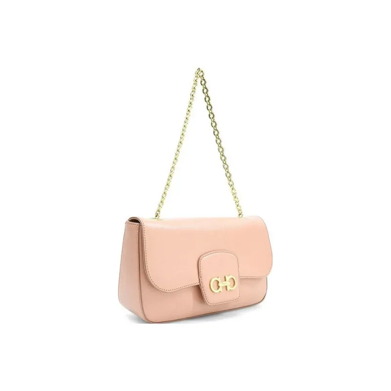 FERRAGAMO Leather Handbag, Shoulder Bag, Crossbody Bag Women's Pink-1