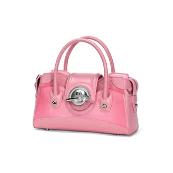 JELLYTOYBOY Cow Leather Galaxy Wave Bag Crossbody Bags Shoulder Bags Handbags Medium Size Women's Gradient Pink