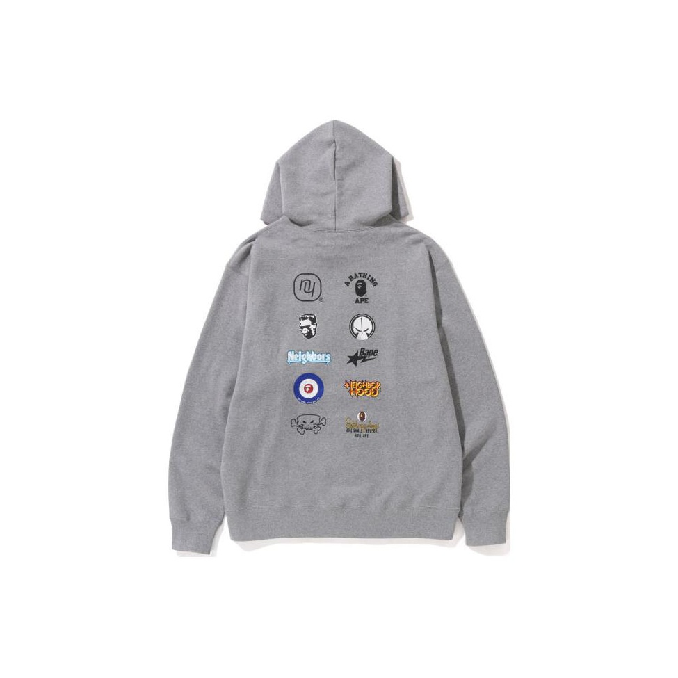 A BATHING APE BAPE X NBHD Sweatshirt Men Gray M