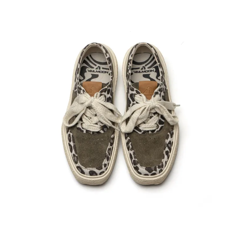 VAILMOON Yuan Shen Collection Stylish Skateboarding Shoes Unisex Leopard Print Green-5
