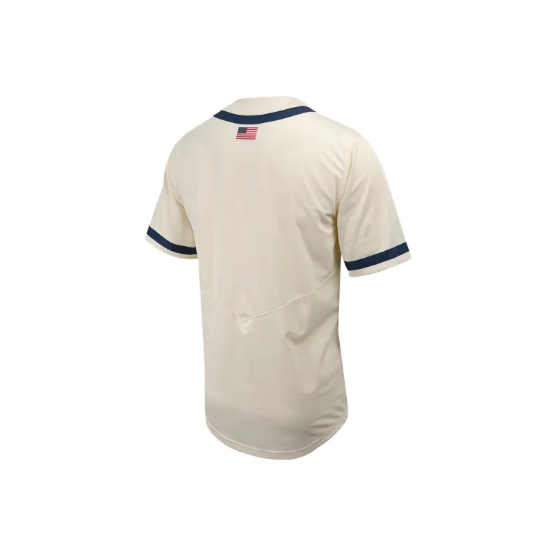 Nike Michigan Men's Nike College Full Button Baseball Jersey-1