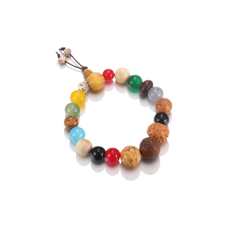 Clect Agate Wood Bracelets Unisex-5