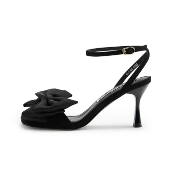 TOOMANYSHOES Julie Stylish Sandal 7.5cm Women's Black