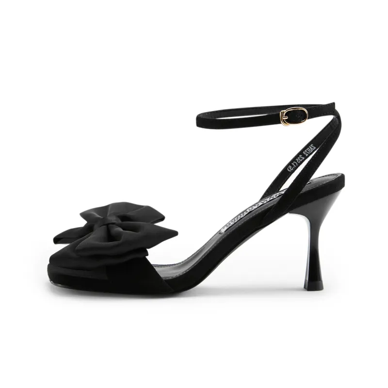 TOOMANYSHOES Julie Stylish Sandal 7.5cm Women's Black-0