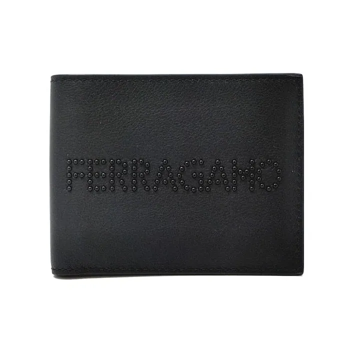 FERRAGAMO Cow Leather Coin Purses Wallets Men's Black-0