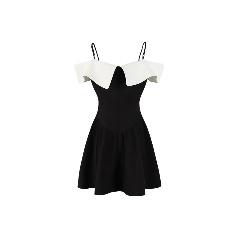 BSEVENI Long Sleeved Dresses Women's Black-1