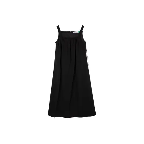 PLUSONEONE+ Slip Dresses Women's Black