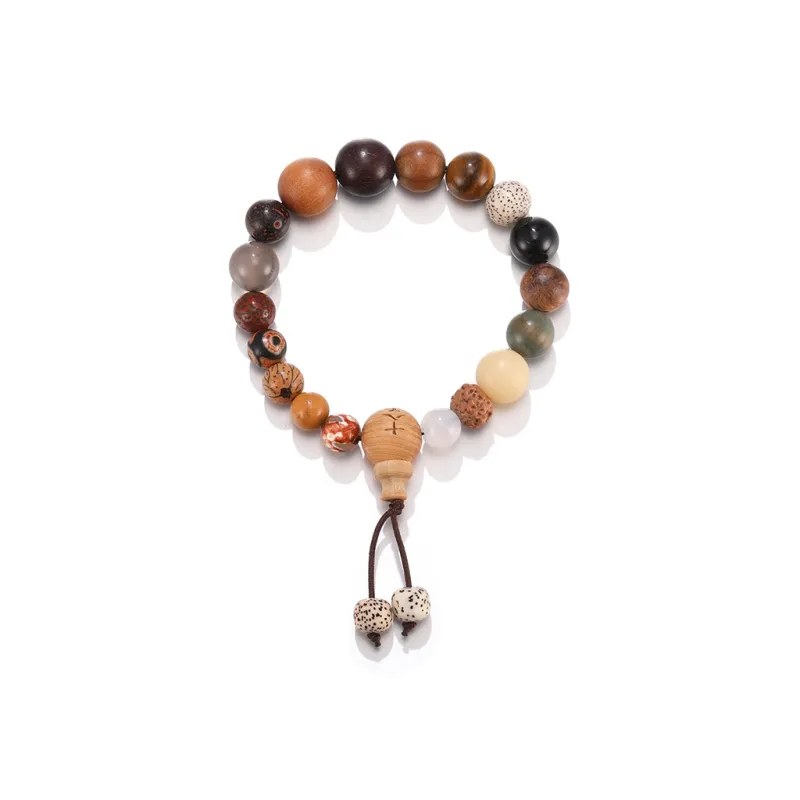 Clect Agate Wood Bracelets Unisex-2