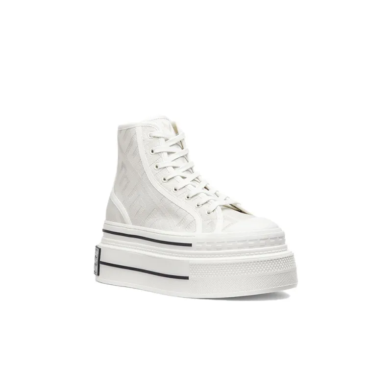 FENDI By Marc Jacobs Domino High Tops White Canvas-2