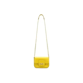 FERRAGAMO Leather Shoulder Bag Crossbody Bag Regular Women's Yellow