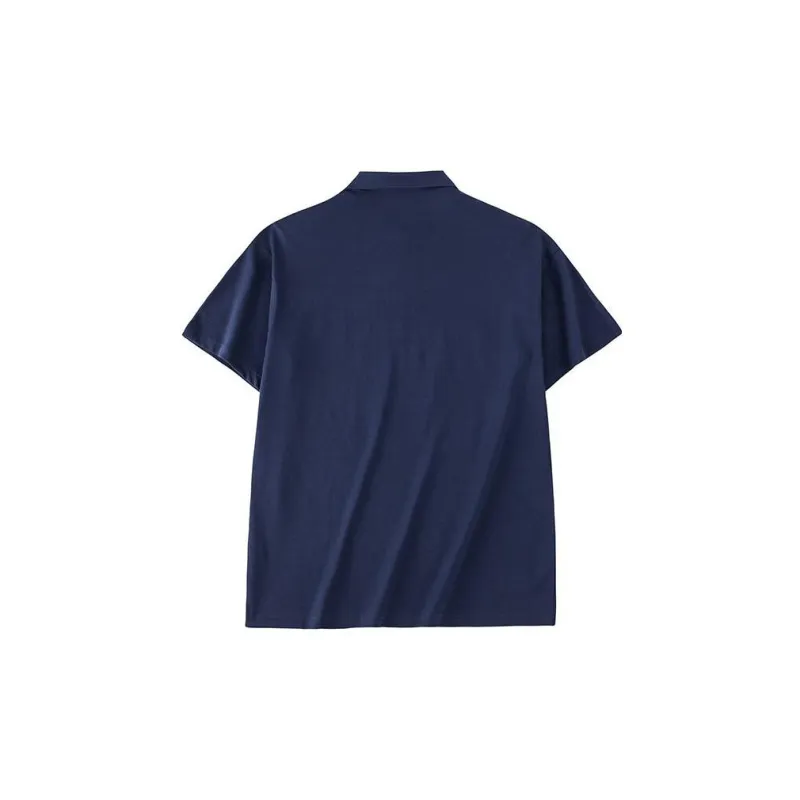 Anta Life Collection Polo Shirt Men's Dark Navy Blue-1