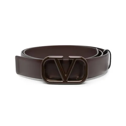 Valentino Leather Belt Men Brown