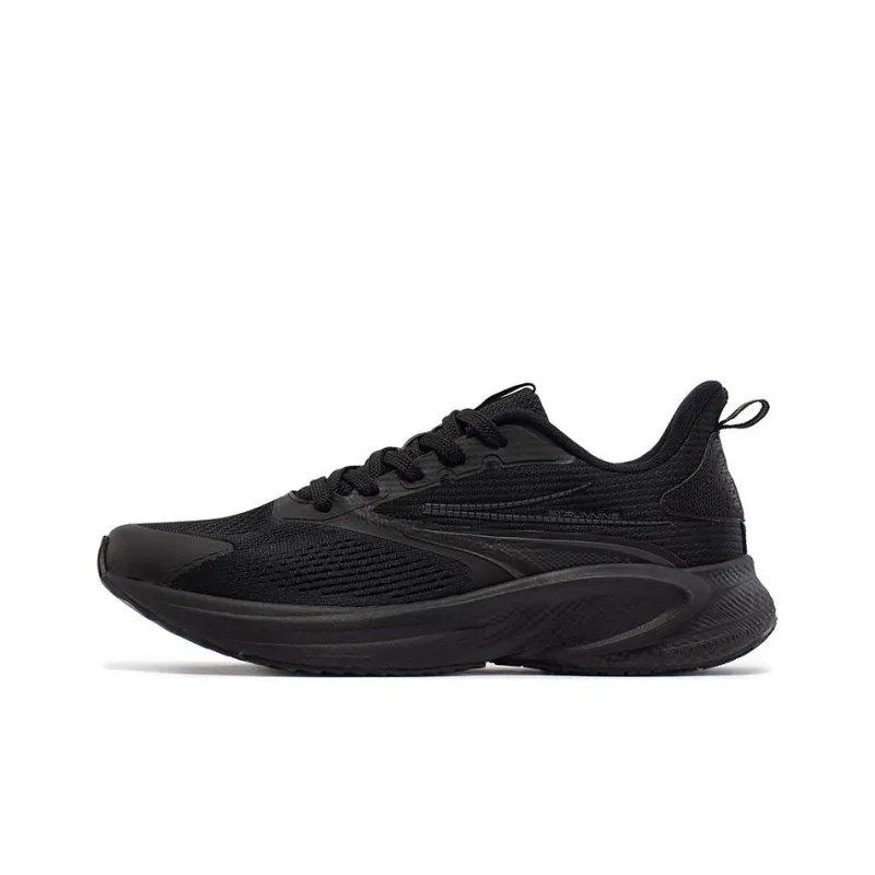 361° Speed Wear resistant, Non slip And Breathable Low Top Running Shoes Men's Black-0