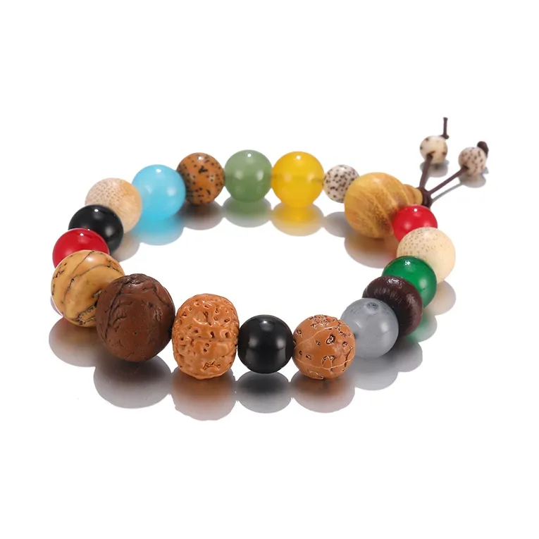 Clect Agate Wood Bracelets Unisex-6