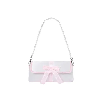 Syugopaisley Satin Shoulder Bag Handbag Shoulder Bag Women's Pink/Purple