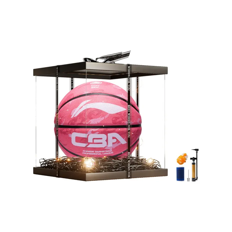 LiNing Rubber Basketball Pink Size 7 5 Size Training Women's-11