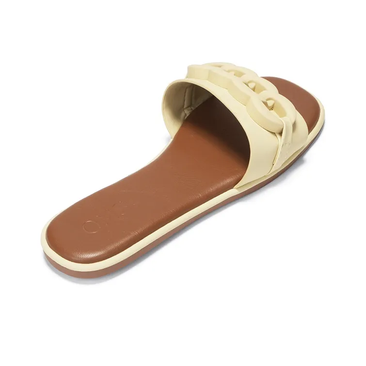 OMS Slide Slippers Women's Black/Beige-15