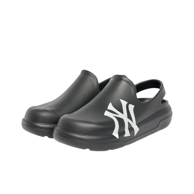 MLB Sandal Chunky Bouncer Rubber Sole Slip Resistant Running Shoes Unisex Black White-2