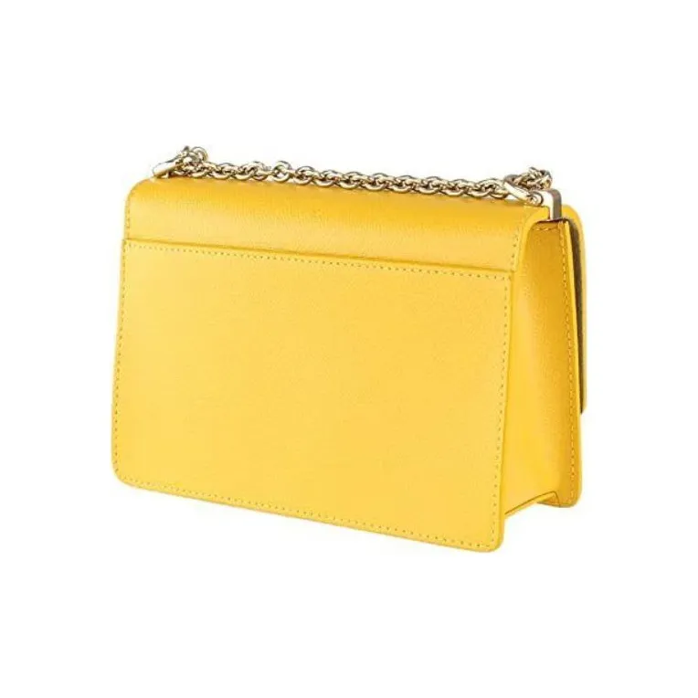 Furla 1927 Collection Leather Small Square Bag Shoulder Bag Crossbody Bag Mini Women's Lemon-2