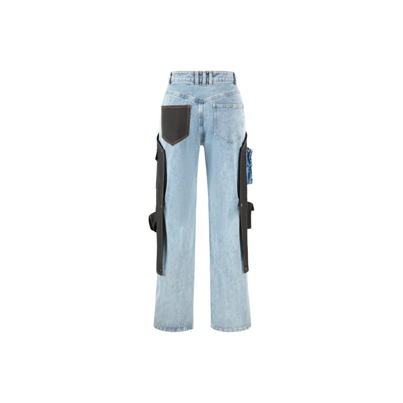 AVENTEN PIN Jeans Unisex Blue-1