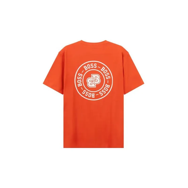 HUGO BOSS T Shirts Men Orange Red-3