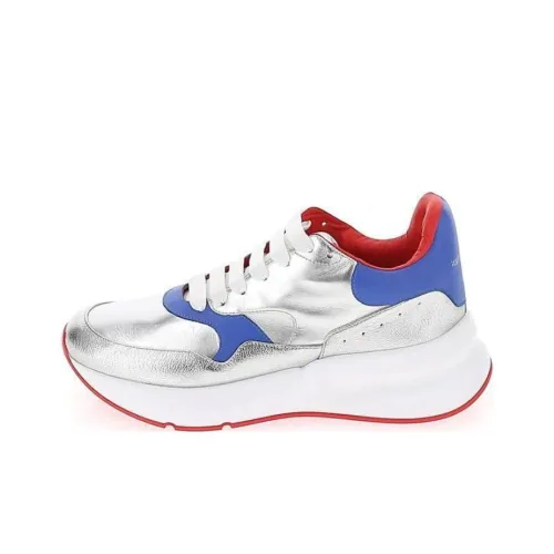 Alexander McQueen Low-Top Sports Casual Shoes Men's Silver Red