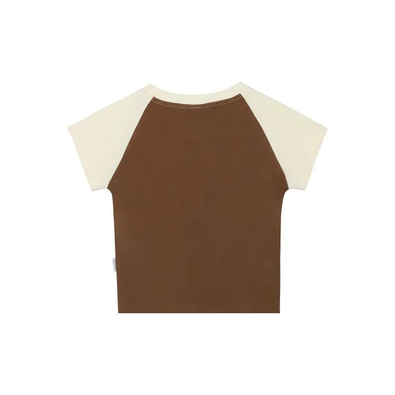 LKOD Crop Tops Women's Brown-1