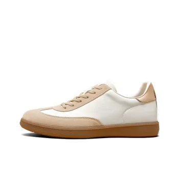 Beau Today Stylish Skateboarding Shoes Men's White Brown