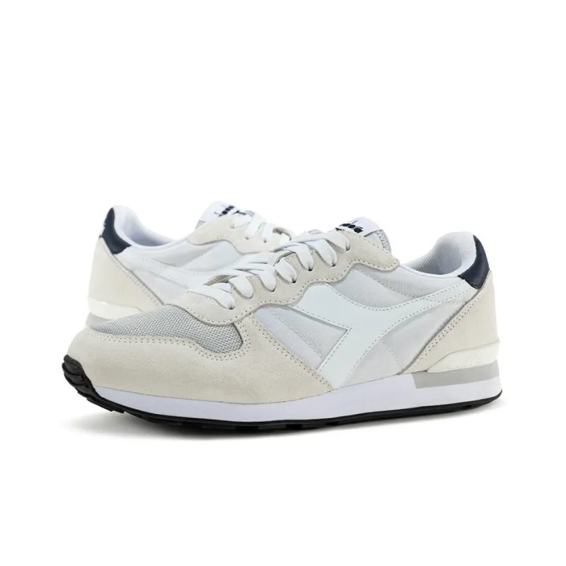 Diadora Cushioned Slip-Resistant Low-Top Casual Running Shoes Unisex Gray White-2