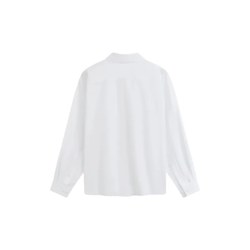 CALVIN KLEIN Simple Collection Shirt Unisex Moon White-1
