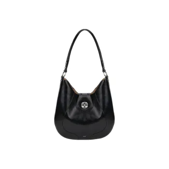 YOCAMU Genuine Leather Tote Bag, Shopping Bag, Shoulder Bag, Handbag, Shoulder Bag Women's Black/White/Brown