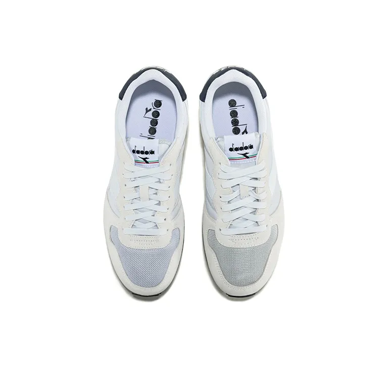 Diadora Cushioned Slip-Resistant Low-Top Casual Running Shoes Unisex Gray White-3