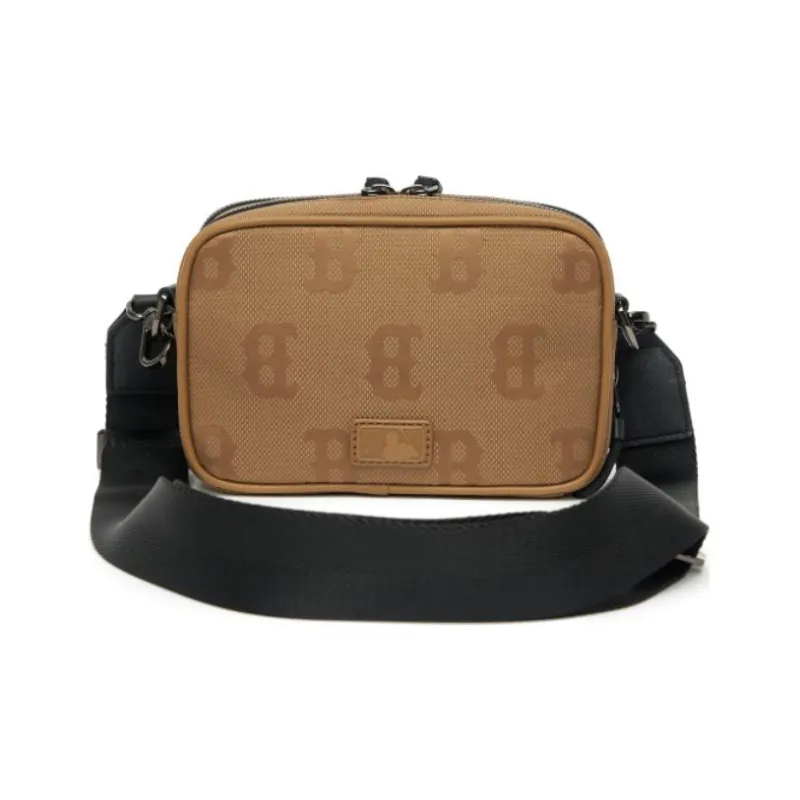 MLB Polyamide Combo Bag, Camera Bag, Shoulder Bag, Crossbody Bag Regular Unisex Coffee-4