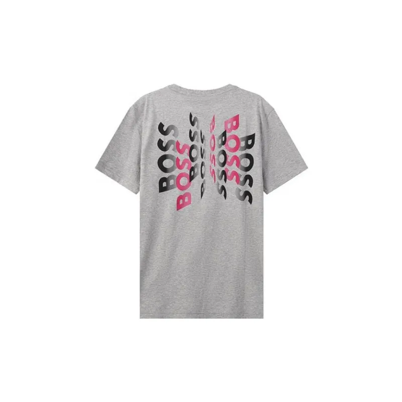 HUGO BOSS Logo Printed Crewneck T Shirt-1