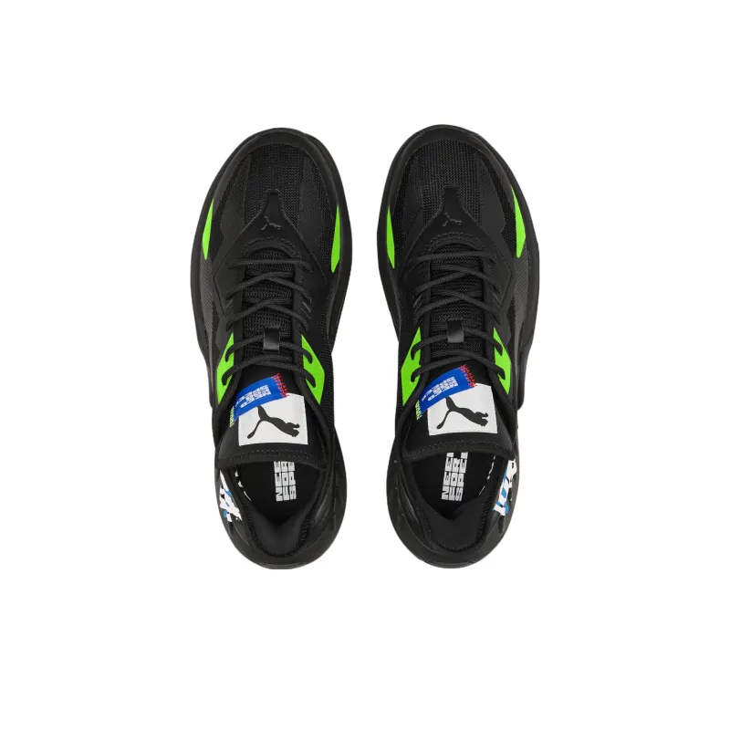 NFS x PUMA Maco SL Anti-Slip Wear-Resistant Low-Top Casual Shoes Unisex Black Green Blue-3