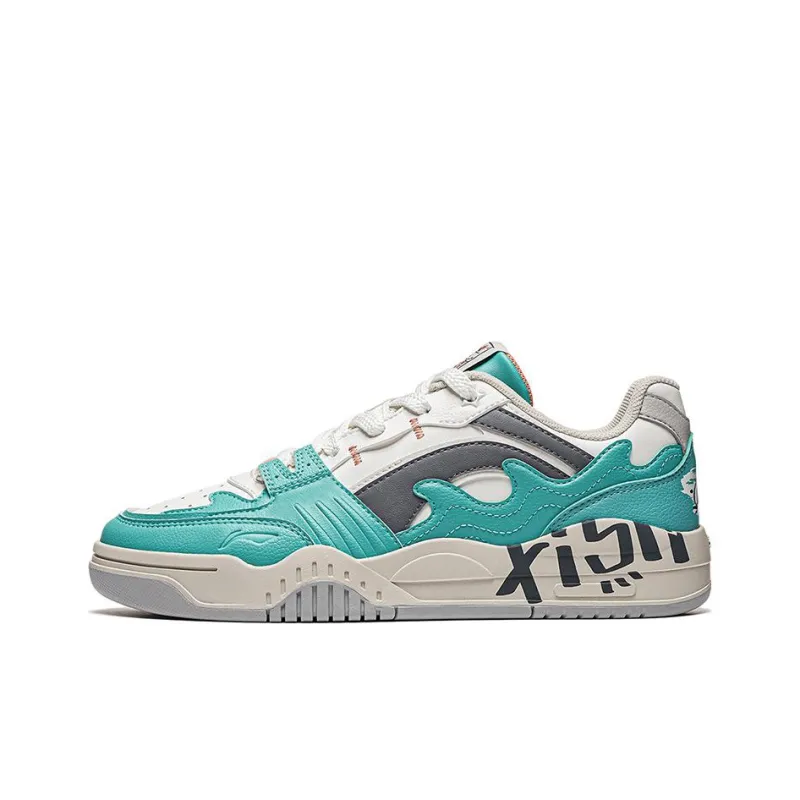 LiNing Yuebai Ocean Durable Breathable Low Top Skateboard Shoes Women's Green-0