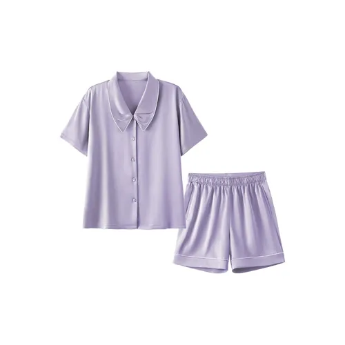 JINGYUN Pajama Set Women's Grass Purple