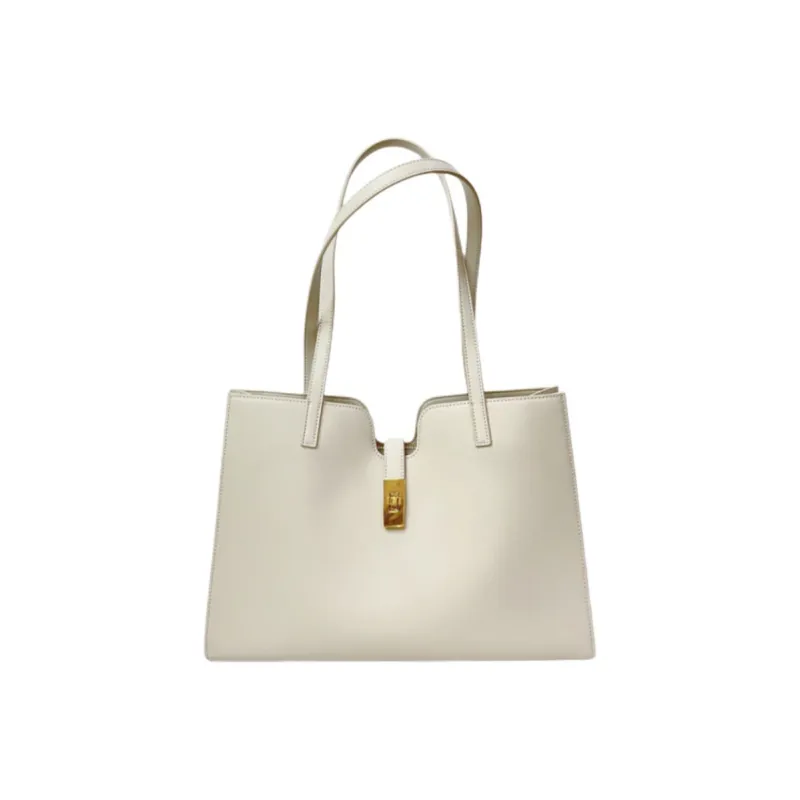 DEERE JACK Cow Leather Tote Bag, Shopping Bag, Shoulder Bag Tubas Women's Black/Apricot/White/Pink Purple-2